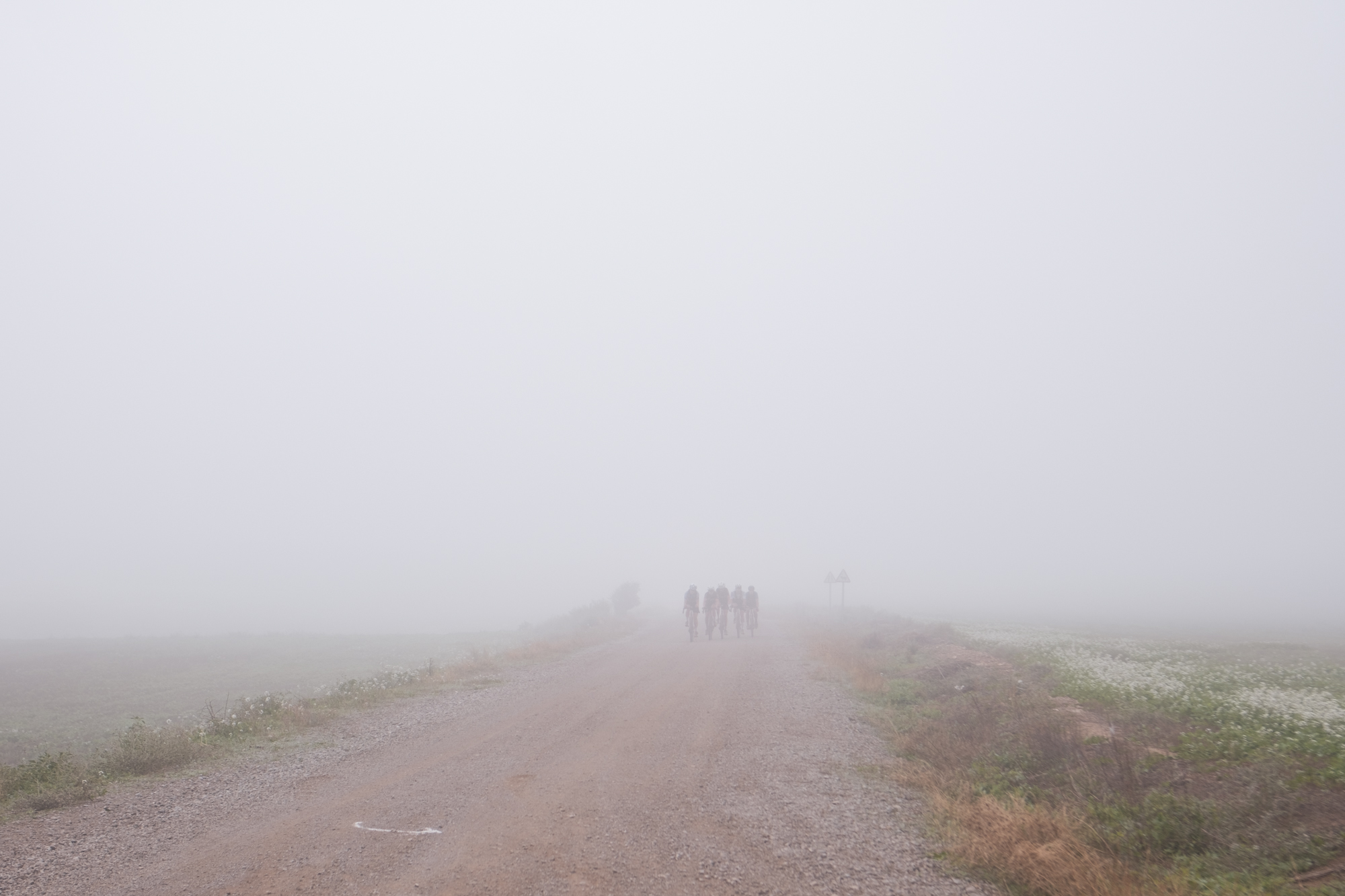 Fog during women's race Ranxo Gravel 2024