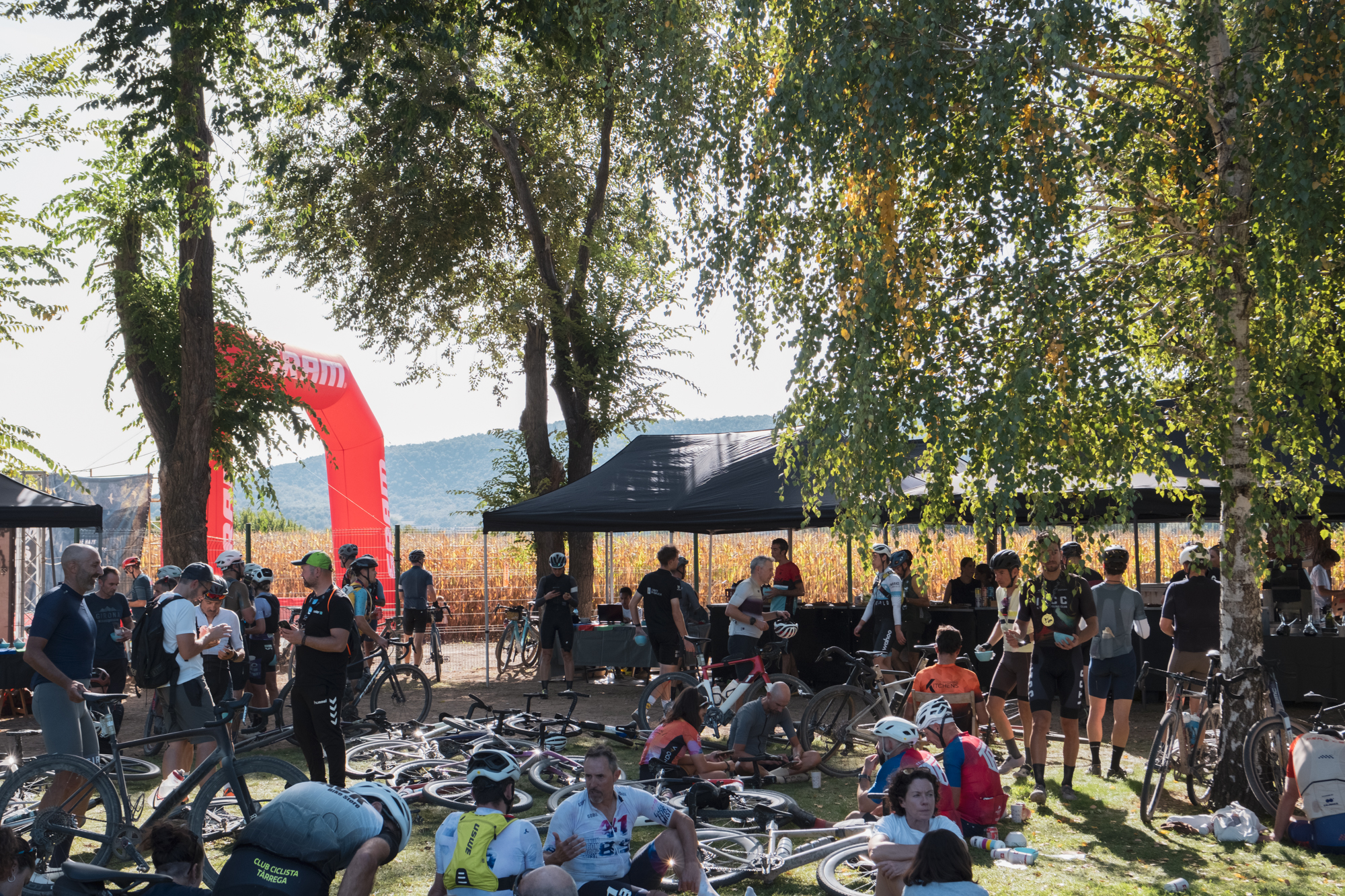 Finish line at Ranxo Gravel 2024